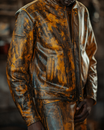 CAN NOT BE HIDDEN LEATHER JACKET