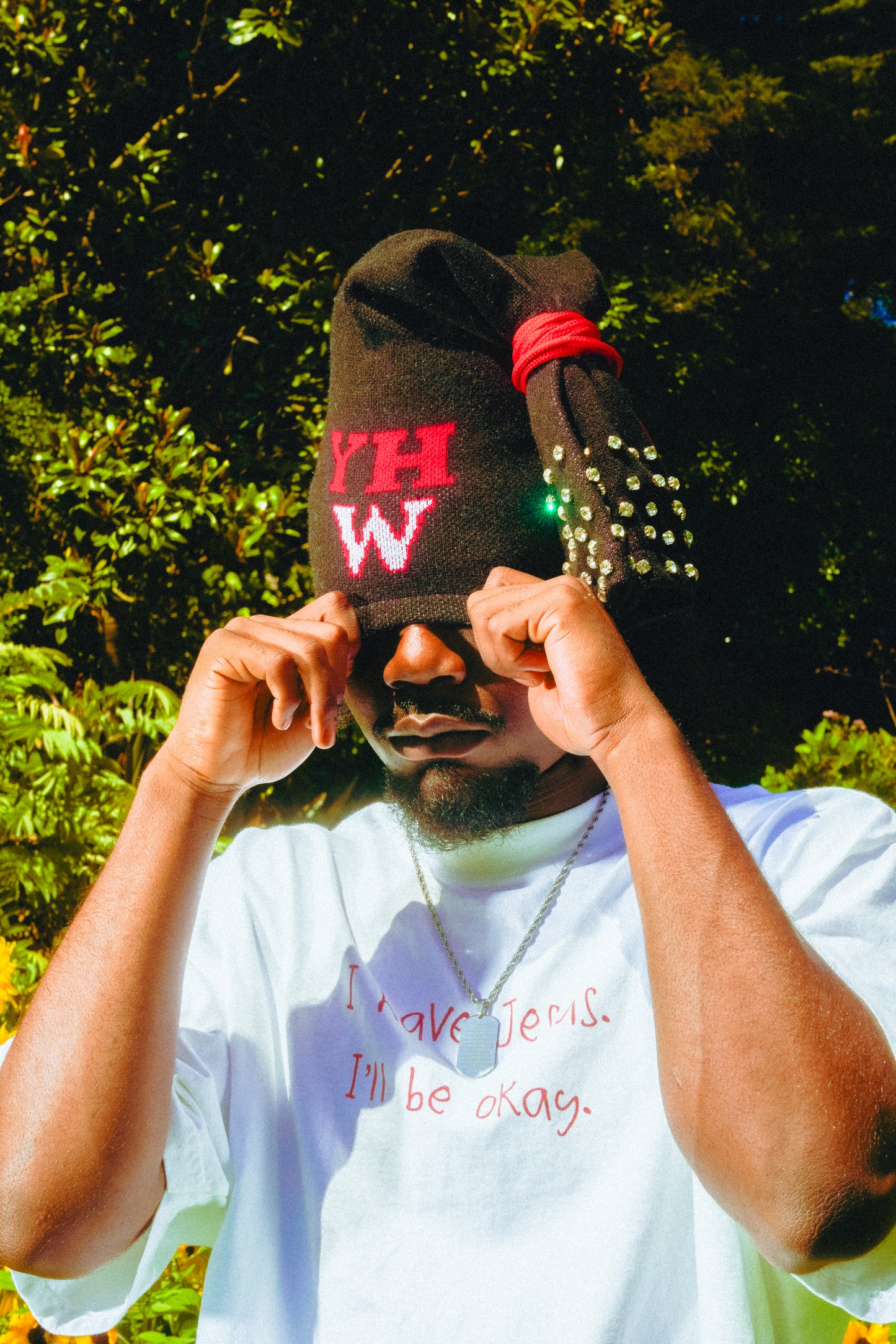 YHW RHINESTONE BEANIE