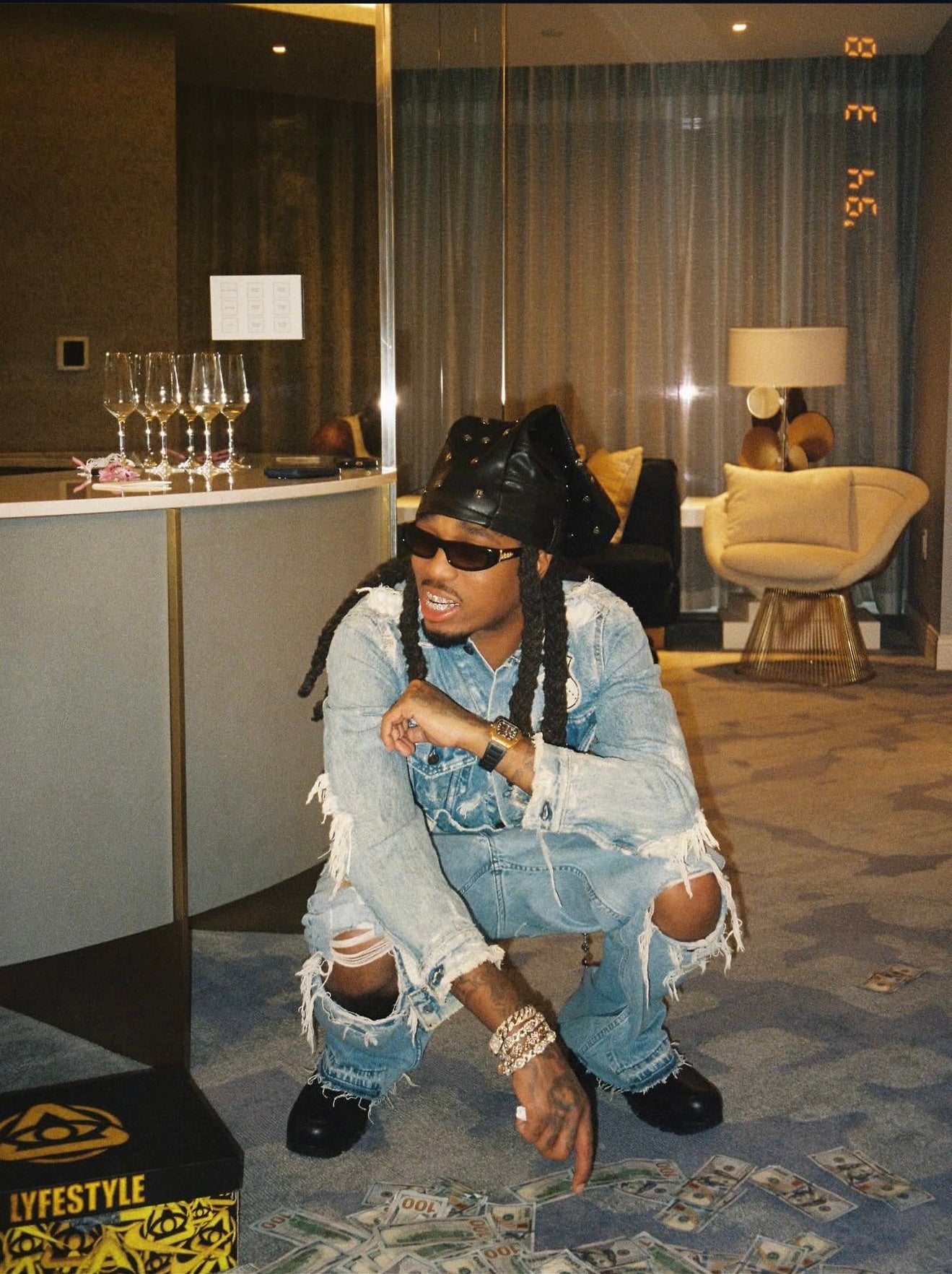 *NEW* YHW LEATHER BEANIE