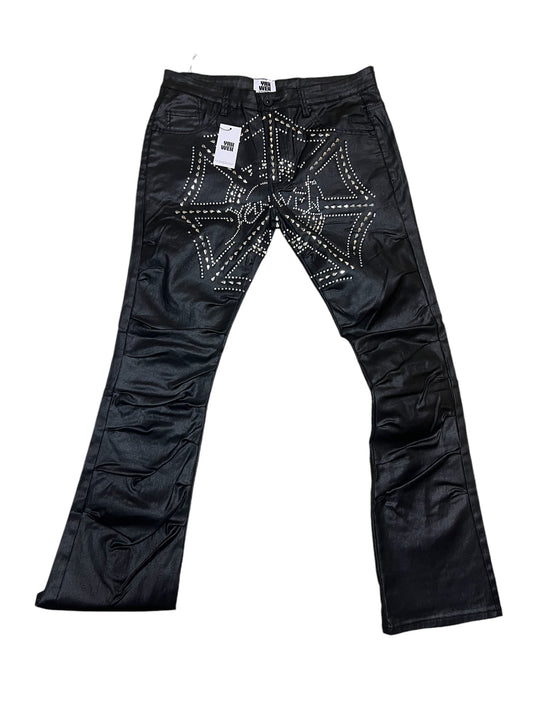 Black Rhinestone Jeans